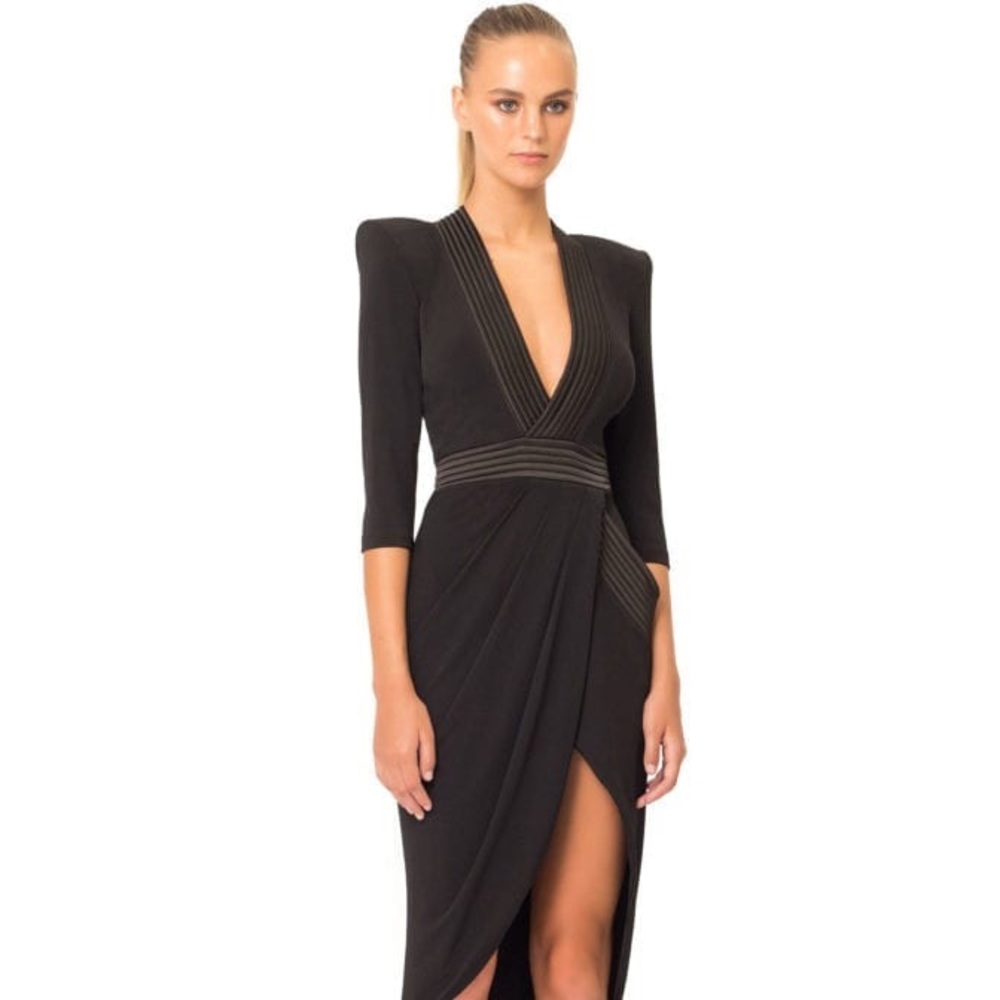 Zhivago eye of Horus sheer slit dress